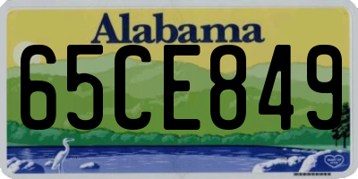 AL license plate 65CE849
