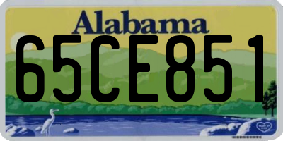 AL license plate 65CE851