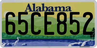 AL license plate 65CE852