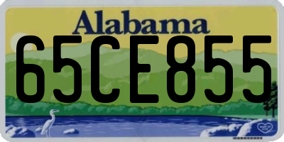 AL license plate 65CE855