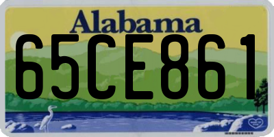 AL license plate 65CE861