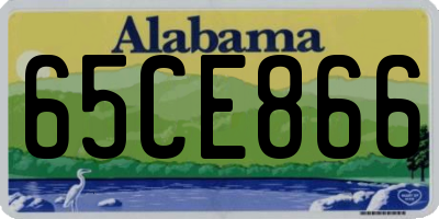 AL license plate 65CE866
