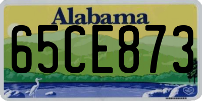 AL license plate 65CE873