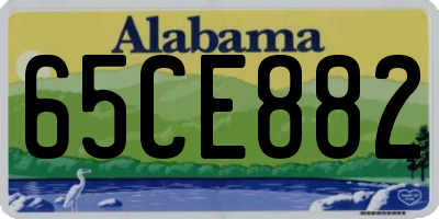 AL license plate 65CE882