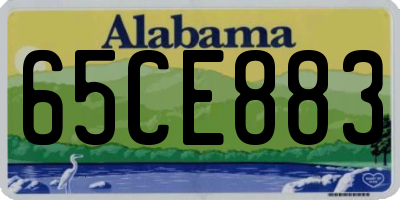AL license plate 65CE883
