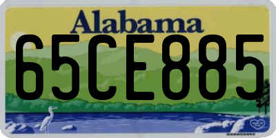 AL license plate 65CE885