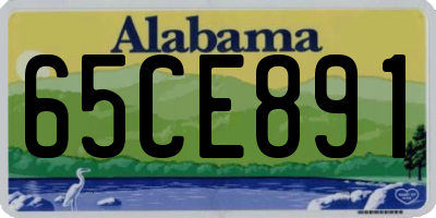 AL license plate 65CE891