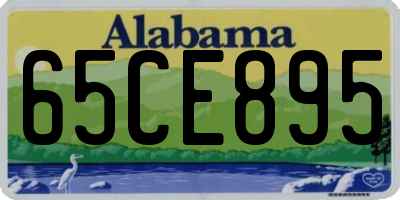 AL license plate 65CE895