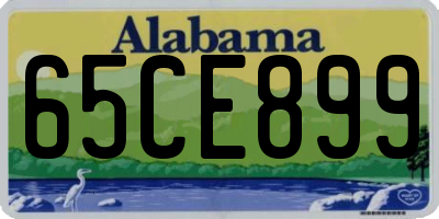 AL license plate 65CE899