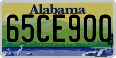 AL license plate 65CE900