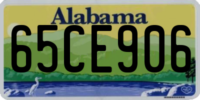 AL license plate 65CE906