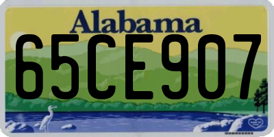 AL license plate 65CE907