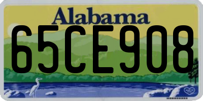 AL license plate 65CE908