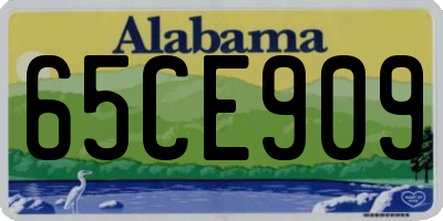 AL license plate 65CE909