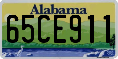 AL license plate 65CE911