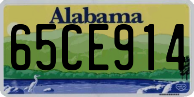 AL license plate 65CE914