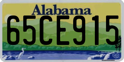 AL license plate 65CE915