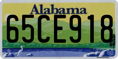 AL license plate 65CE918