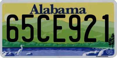 AL license plate 65CE921