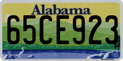 AL license plate 65CE923