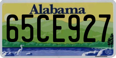 AL license plate 65CE927