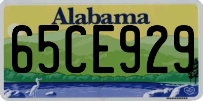AL license plate 65CE929