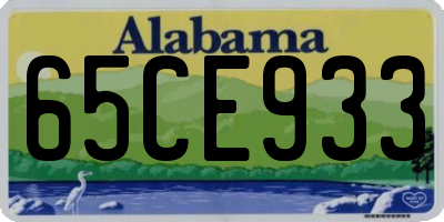 AL license plate 65CE933