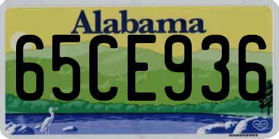 AL license plate 65CE936