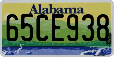 AL license plate 65CE938