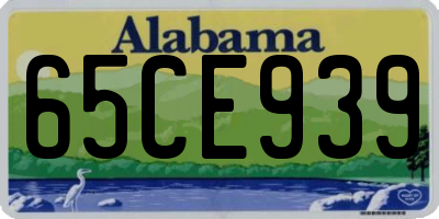 AL license plate 65CE939