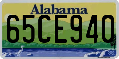 AL license plate 65CE940