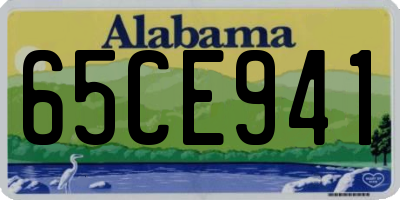 AL license plate 65CE941