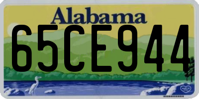 AL license plate 65CE944