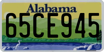 AL license plate 65CE945