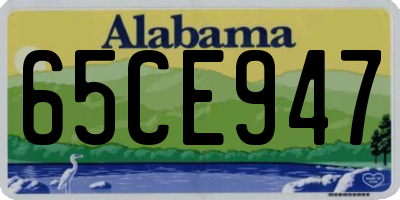 AL license plate 65CE947