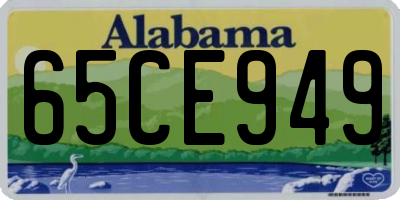 AL license plate 65CE949