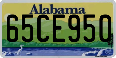 AL license plate 65CE950