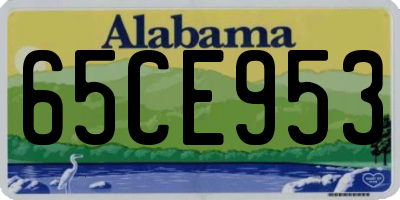 AL license plate 65CE953