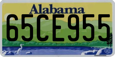 AL license plate 65CE955