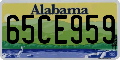AL license plate 65CE959
