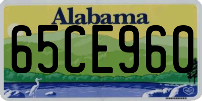 AL license plate 65CE960