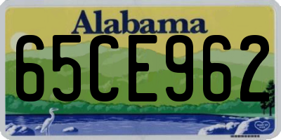 AL license plate 65CE962