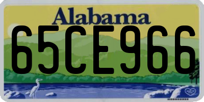 AL license plate 65CE966