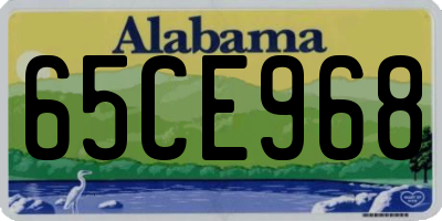 AL license plate 65CE968