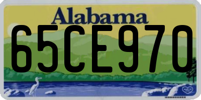 AL license plate 65CE970
