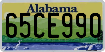 AL license plate 65CE990