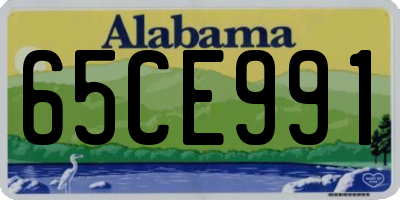AL license plate 65CE991