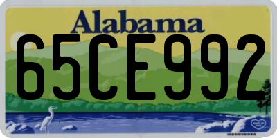 AL license plate 65CE992