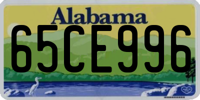 AL license plate 65CE996