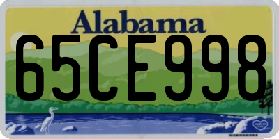 AL license plate 65CE998